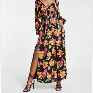 ASOS Design floral maxi dress - size US 4